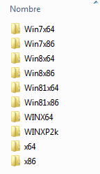 Drivers para estos sistemas operativos